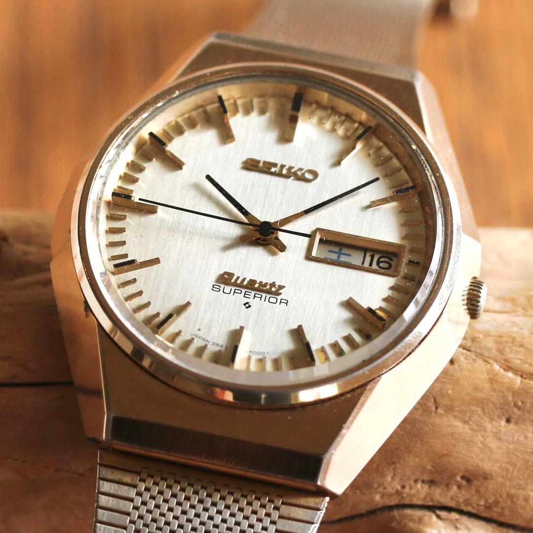 セイコー スーペリア 時計 ゴールド 3883-7000 SUPERIOR - メルカリ