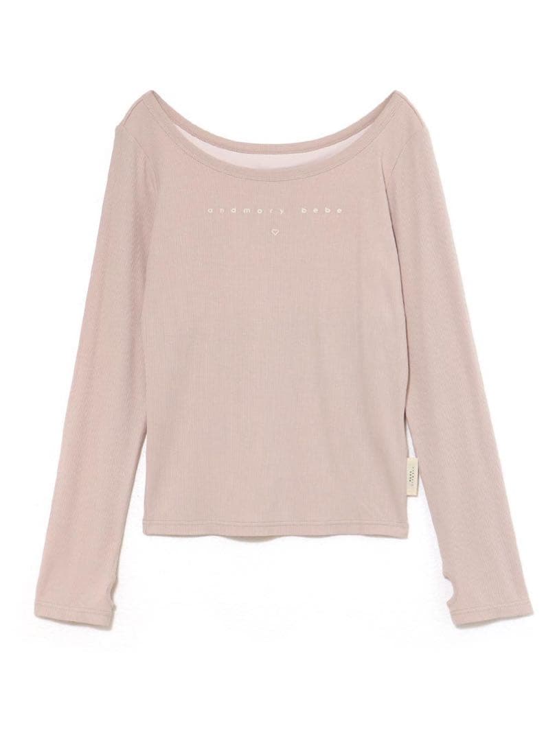 ルームウェア・パジャマ Mybebe logo tops pink beige gelato pique（ジェラートピケ）の「ベビモコケーキジャガードプル