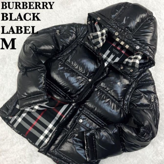 人気デザイン】バーバリーブラックレーベル☆フード付きダウン