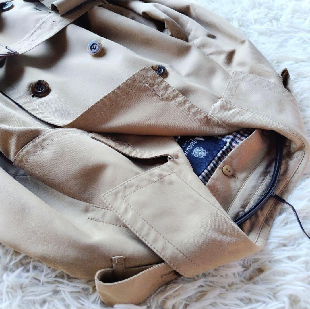 大草直子さん着用！アクアスキュータムトレンチコート 青ライナー