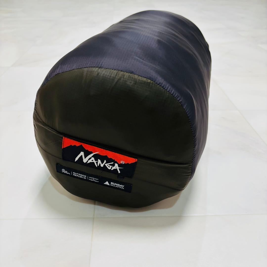 【美品】NANGA×SUNDAY MOUNTAINリミテッドシュラフ SF800 NANGA × SUNDAY MOUNTAIN Limited Schlaf SF800（ダークカーキ