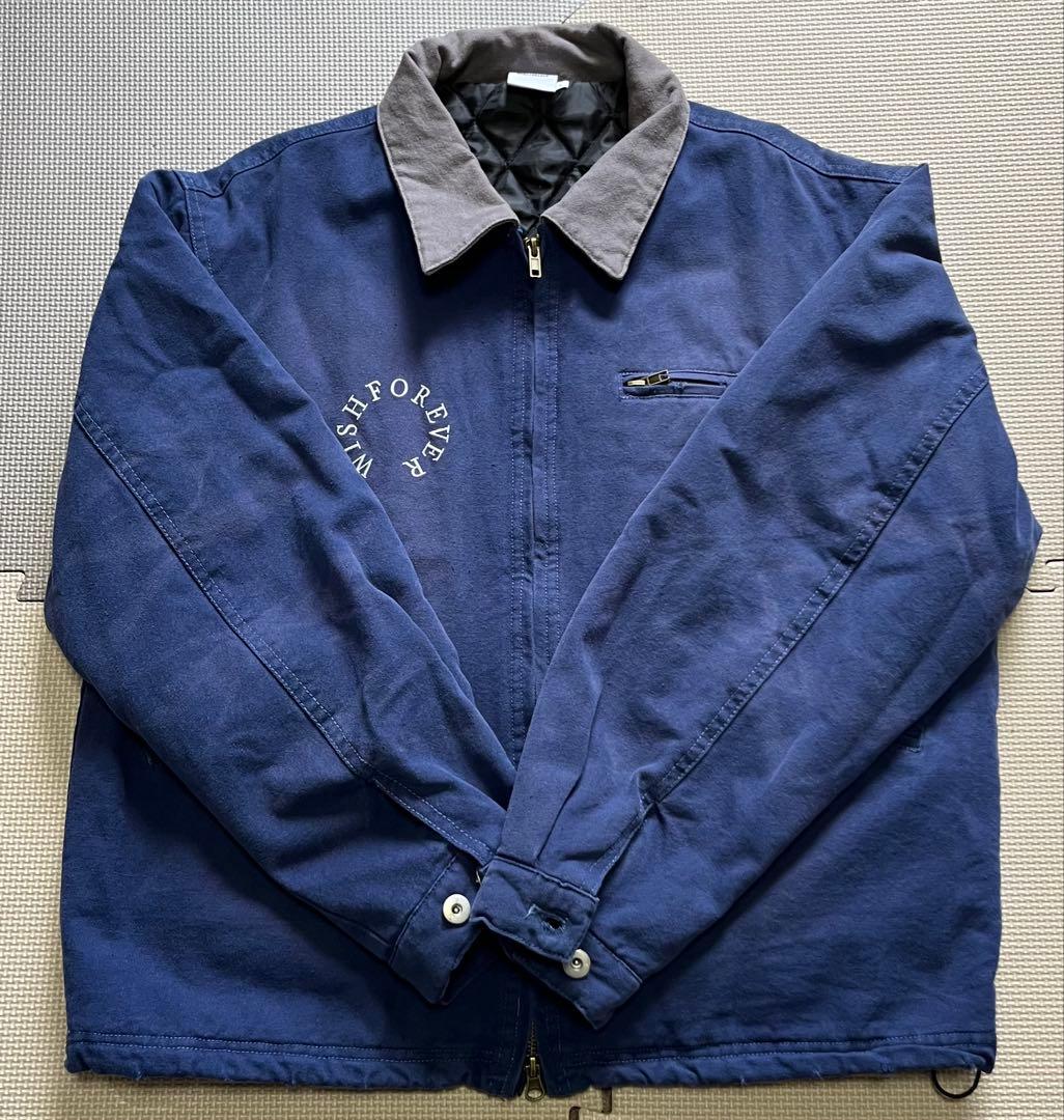 WISH FOREVER ネイビー ワークジャケット L - メルカリ