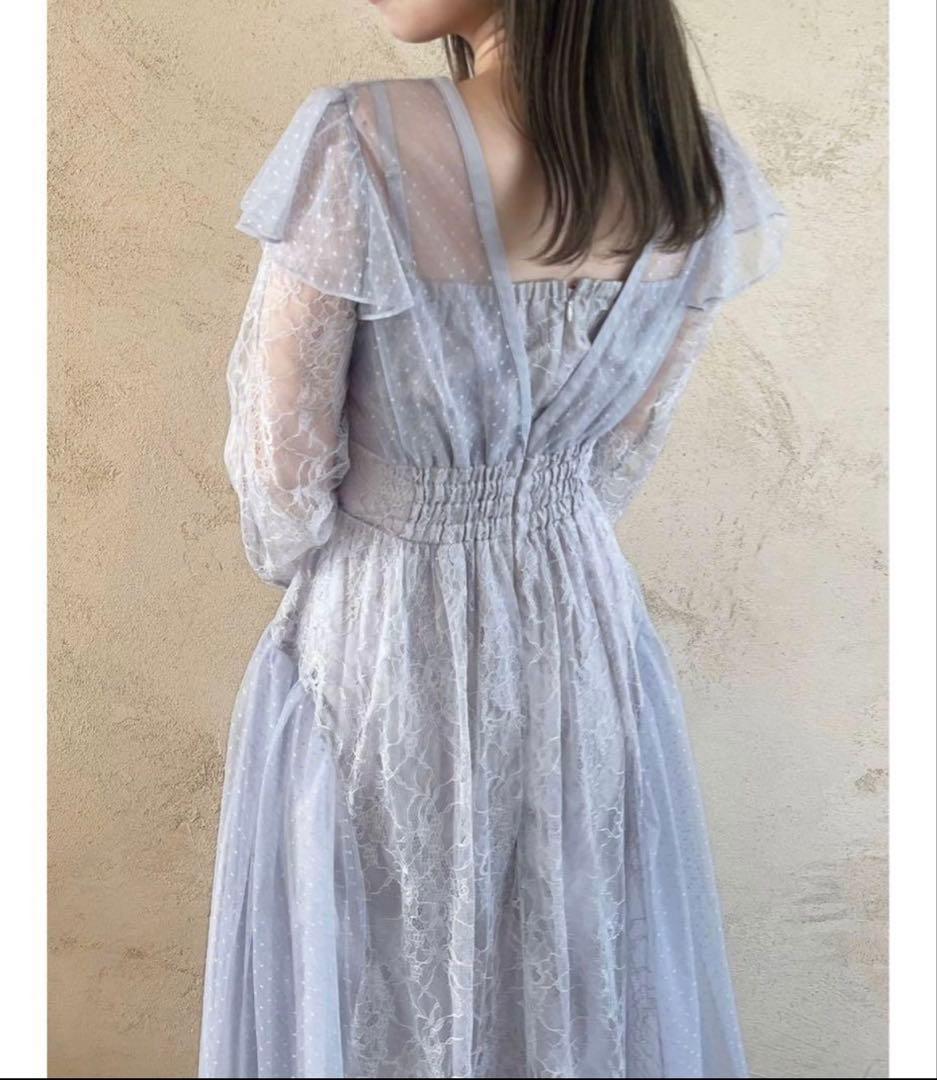 dazzlin オケージョンドレス　水色　斉藤渚さん着用