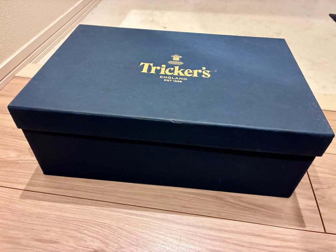 トリッカーズ STOW UK7.5 ブラック カントリーブーツ ビブラム雪用