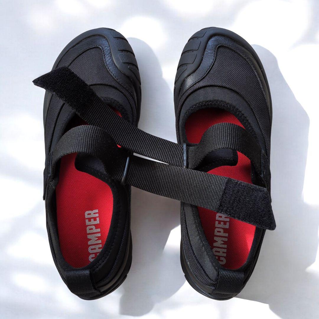 美品 CAMPERカンペール 25.5cm PATH スニーカー ブラック 40