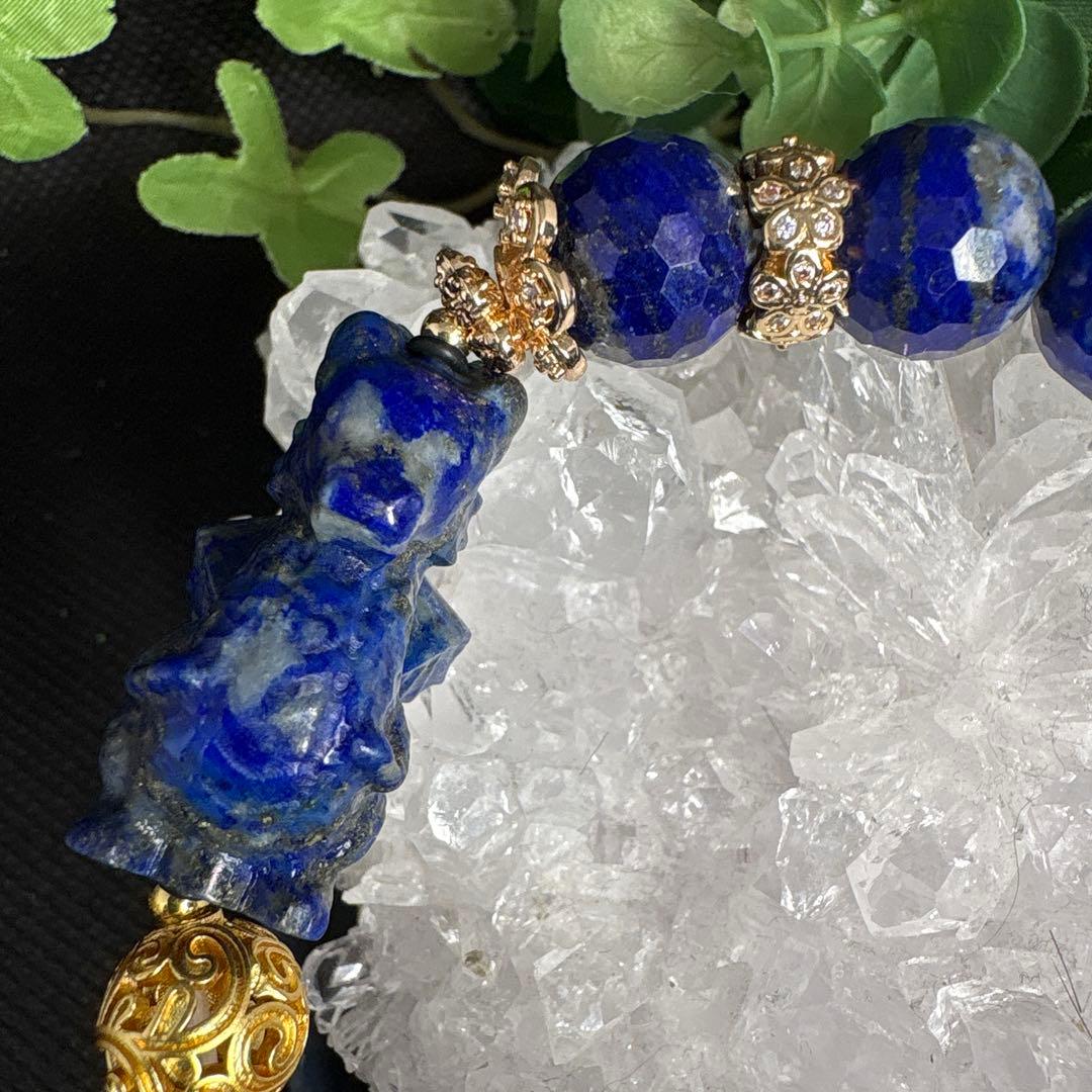 ＊みーにゃん様お取置き1/23＊ラピスラズリ　ベビードラゴン　ミラーボールカット