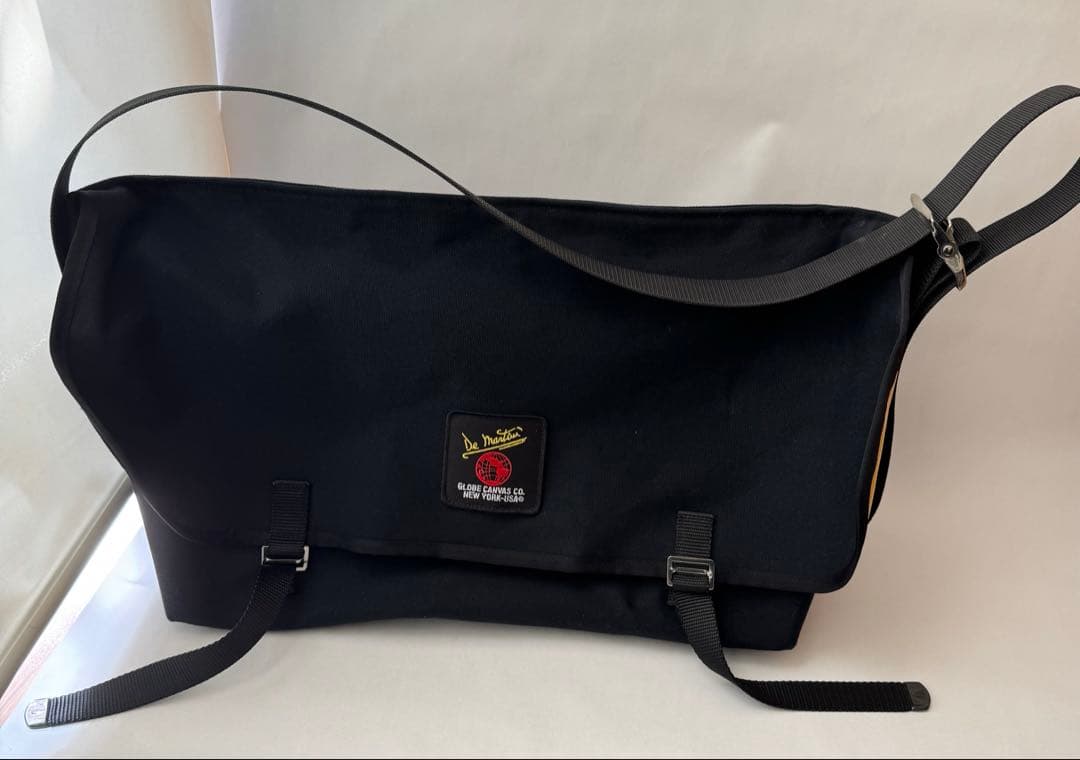 DE MARTINI 3602 メッセンジャーバッグ ブラック 美品 DE MARTINI* 3602 messenger bag (canvas navy) - BLUE LUG GLOBAL