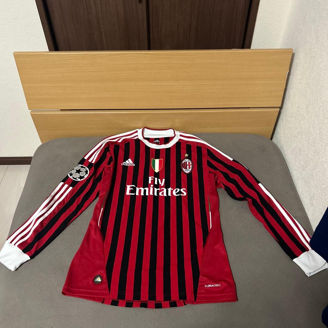 ACミラン　11/12 　ホーム　長袖　ユニフォーム adidas ACミラン 11/12 ユニフォーム ホーム 長袖【スクデットワッペン