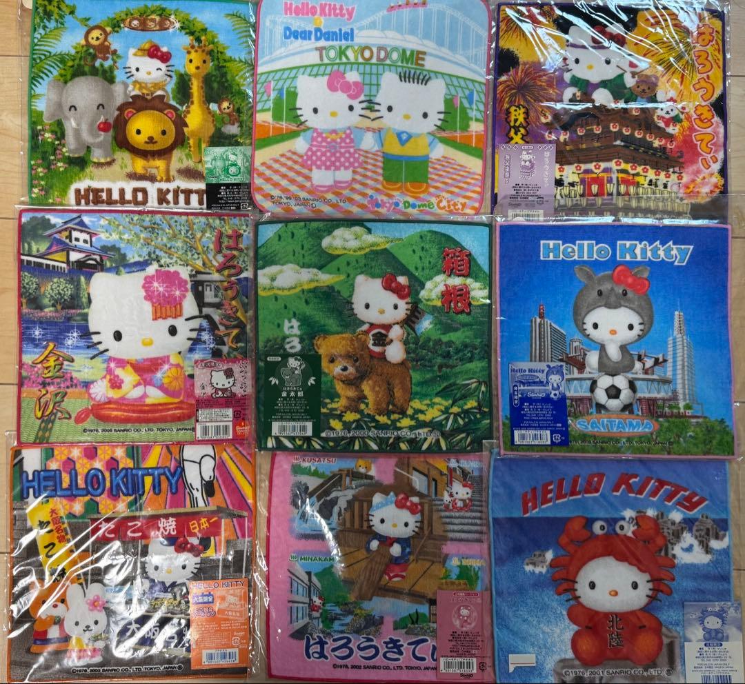 ご当地キティ プチタオル 37種類 セット 激レア品 韓国限定 ハローキティ ご当地 タオル ハンカチ Hello Kitty かわいい