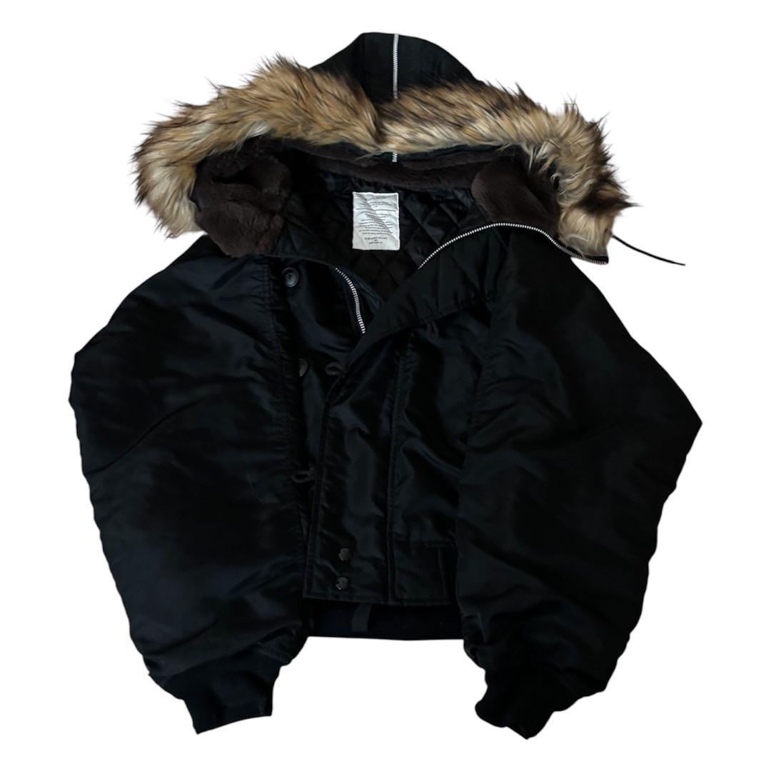 N2B flight bomber jacket N-2B black 短丈 M The N-2B Cold Weather Jacket is at US Wings!