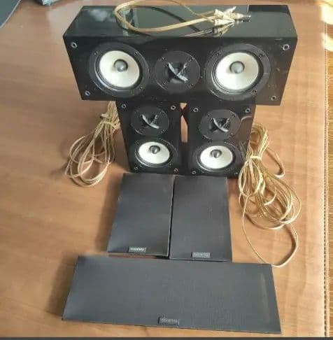 ONKYO D-309M D-309C オンキョー スピカーセット　ステイ付き Amazon.co.jp: ONKYO サラウンドスピーカーシステム D-309M(B) : 家電