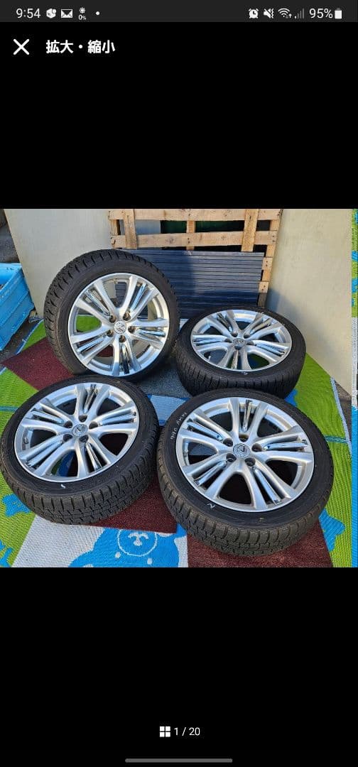 こちらの商品はシンです。 レクサス ＧＳ４５０h 前期 純正ホイール 単品 1本 レクサス GS 450h 純正 オプション 中古ホイール 8J 18インチ