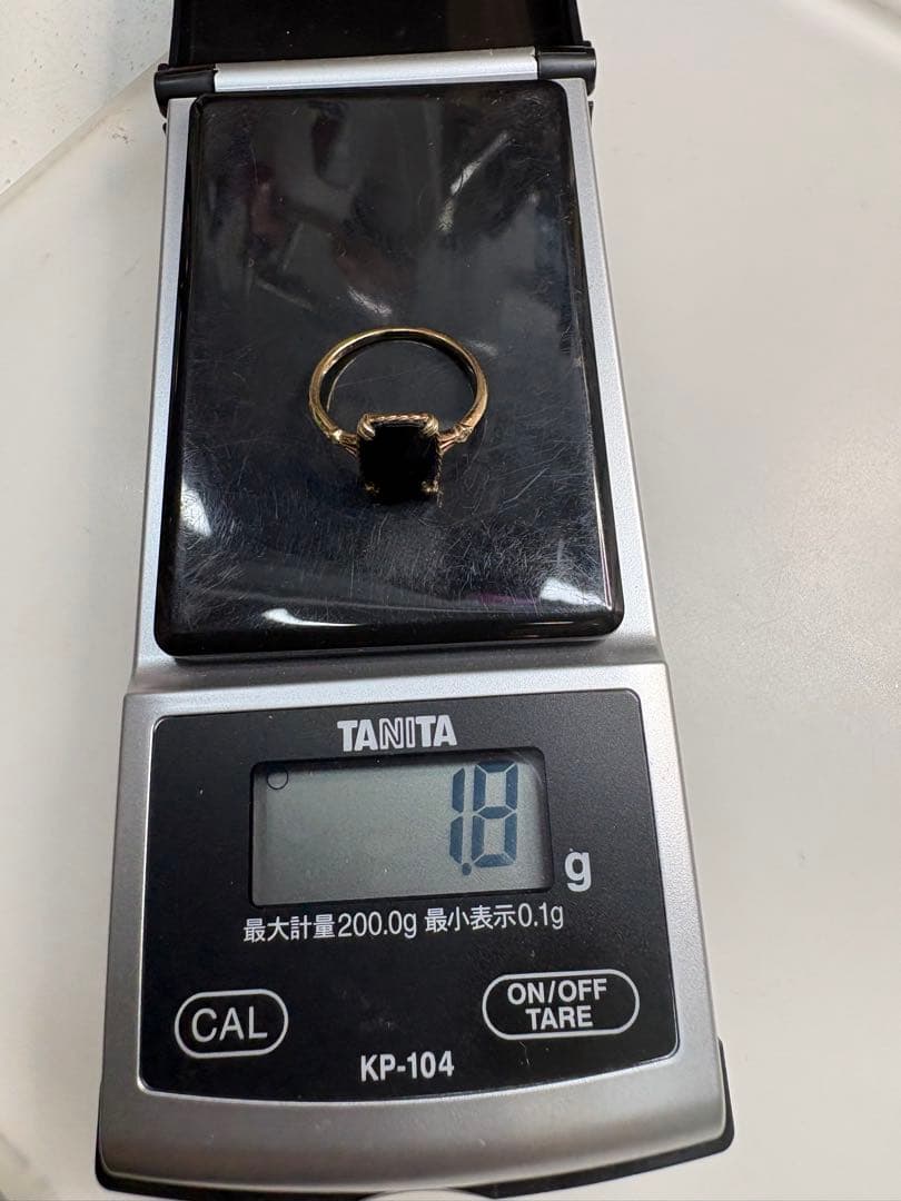 アガットクラシック ブラックストーン k10・13号・1.8g・中古品