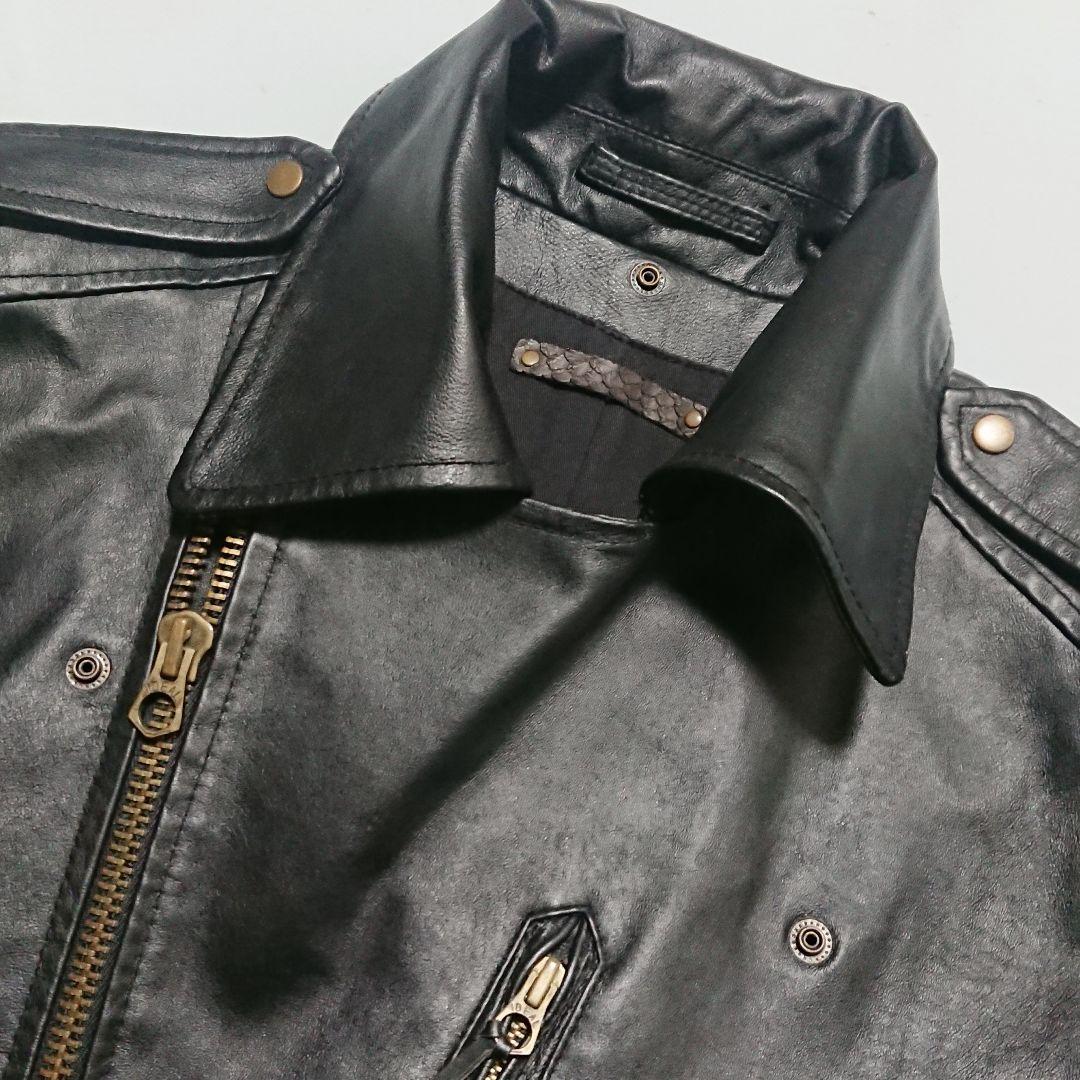 ゴアgoa ◇ライダースジャケット◇レザージャケット - メルカリ