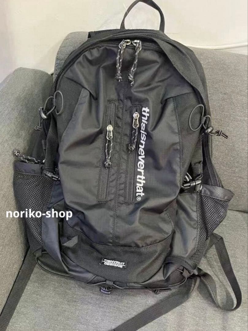 thisisneverthat ブラック リュックバックパック - メルカリ