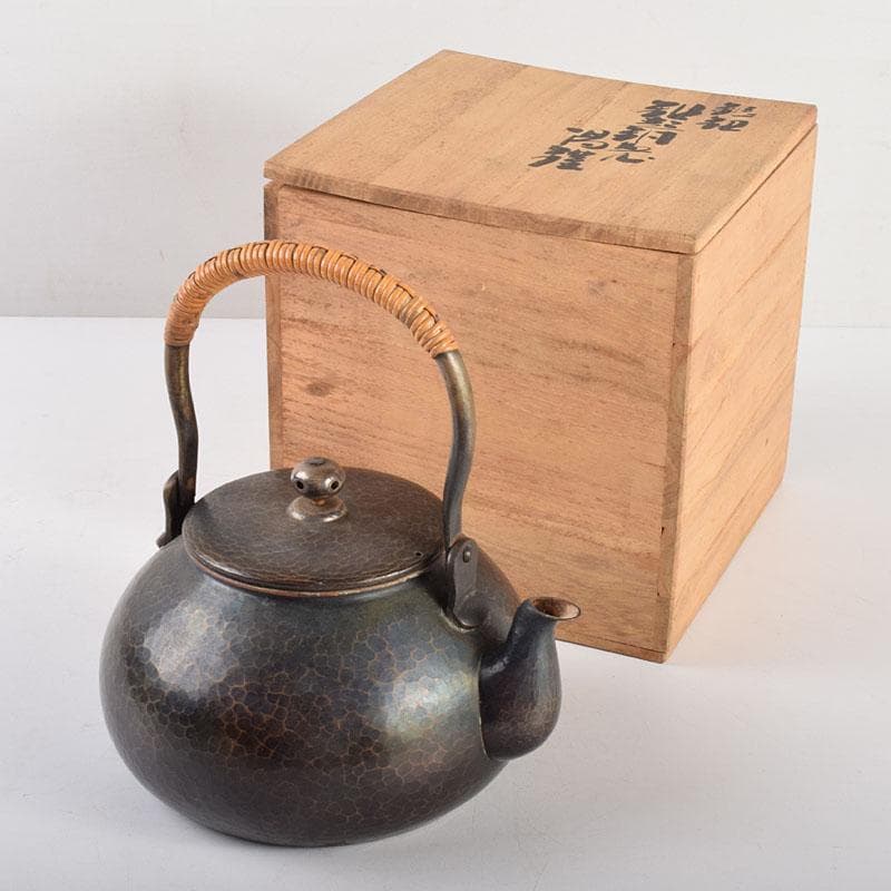 煎茶道具 鎚起銅器 玉川堂造 湯沸 薬缶 銅瓶 共箱 U R4898 - メルカリ