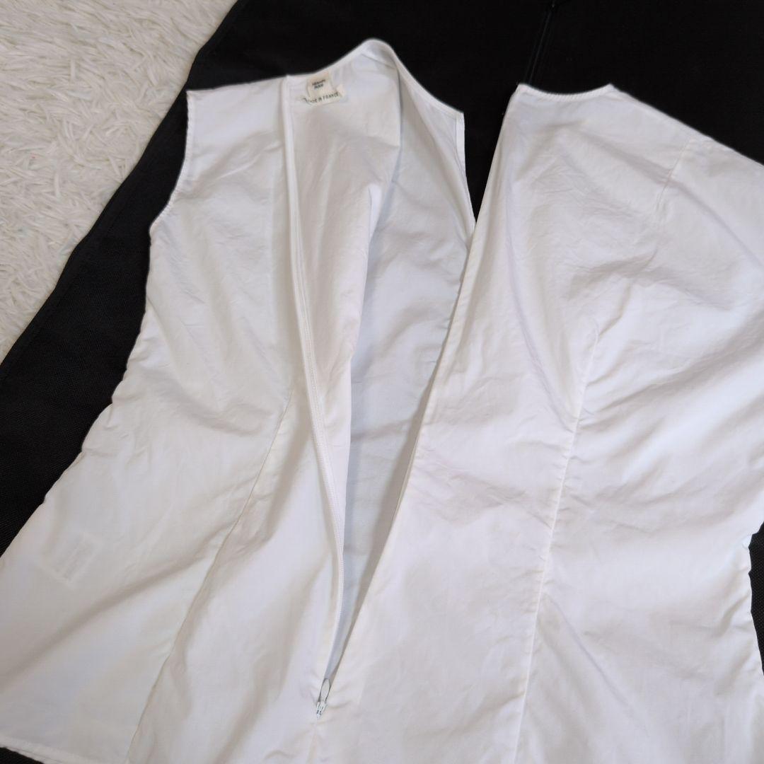 希少✨️エルメス スキッパーブラウス コットン 白 38 フランス製