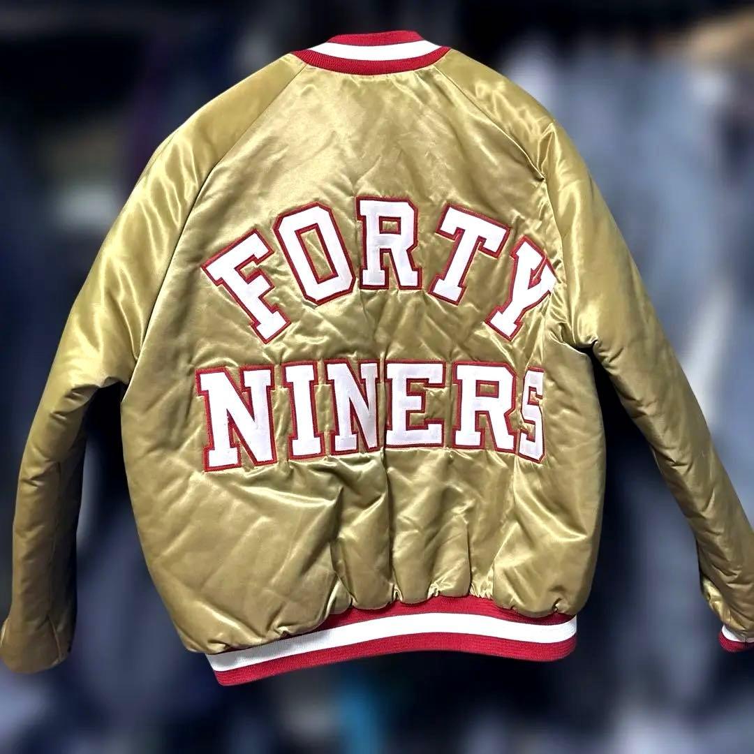 本日値下】90s chalk line 49ers スタジャン USA製 - メルカリ