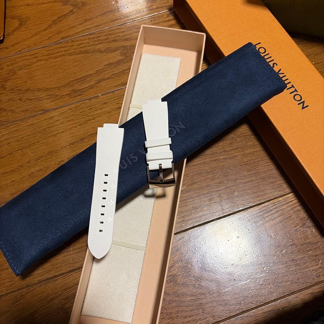 Louis Vuitton ホワイト レザーベルト - メルカリ