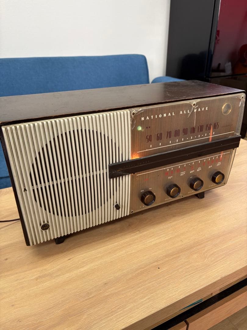 National ALL WAVE 真空管ラジオ アンティーク置き物 - メルカリ