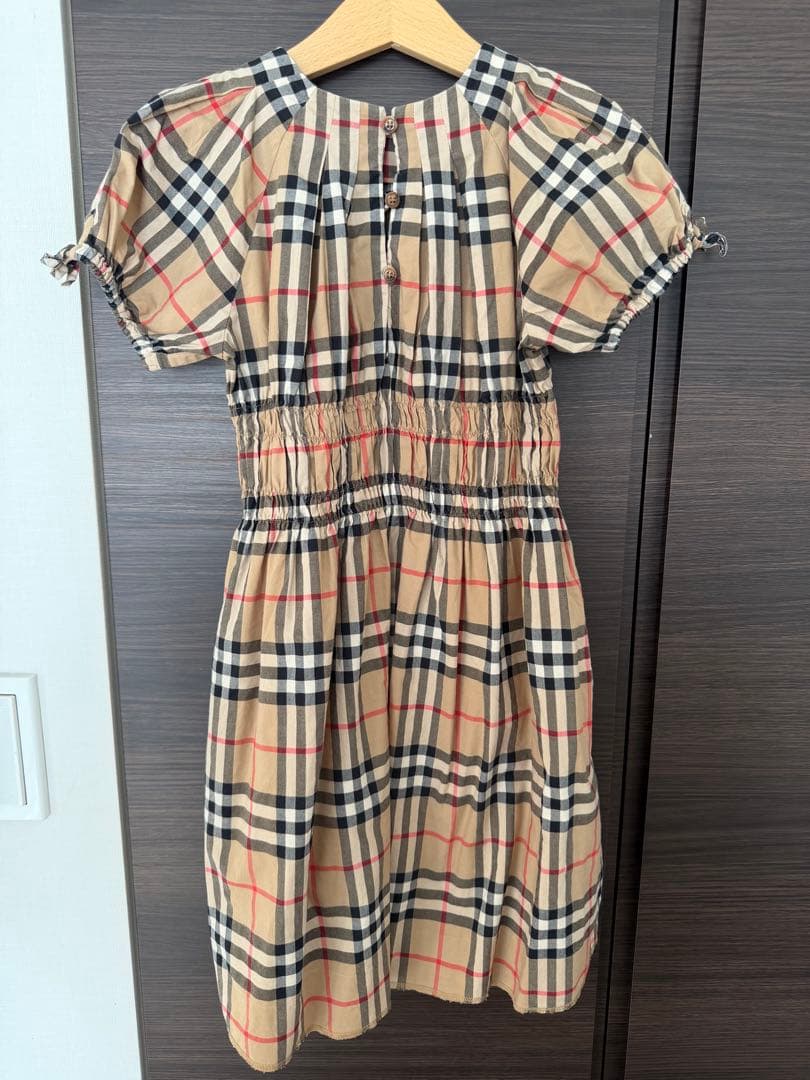 大特価 BURBERRY チェック柄 半袖ワンピース BURBERRY チェック柄