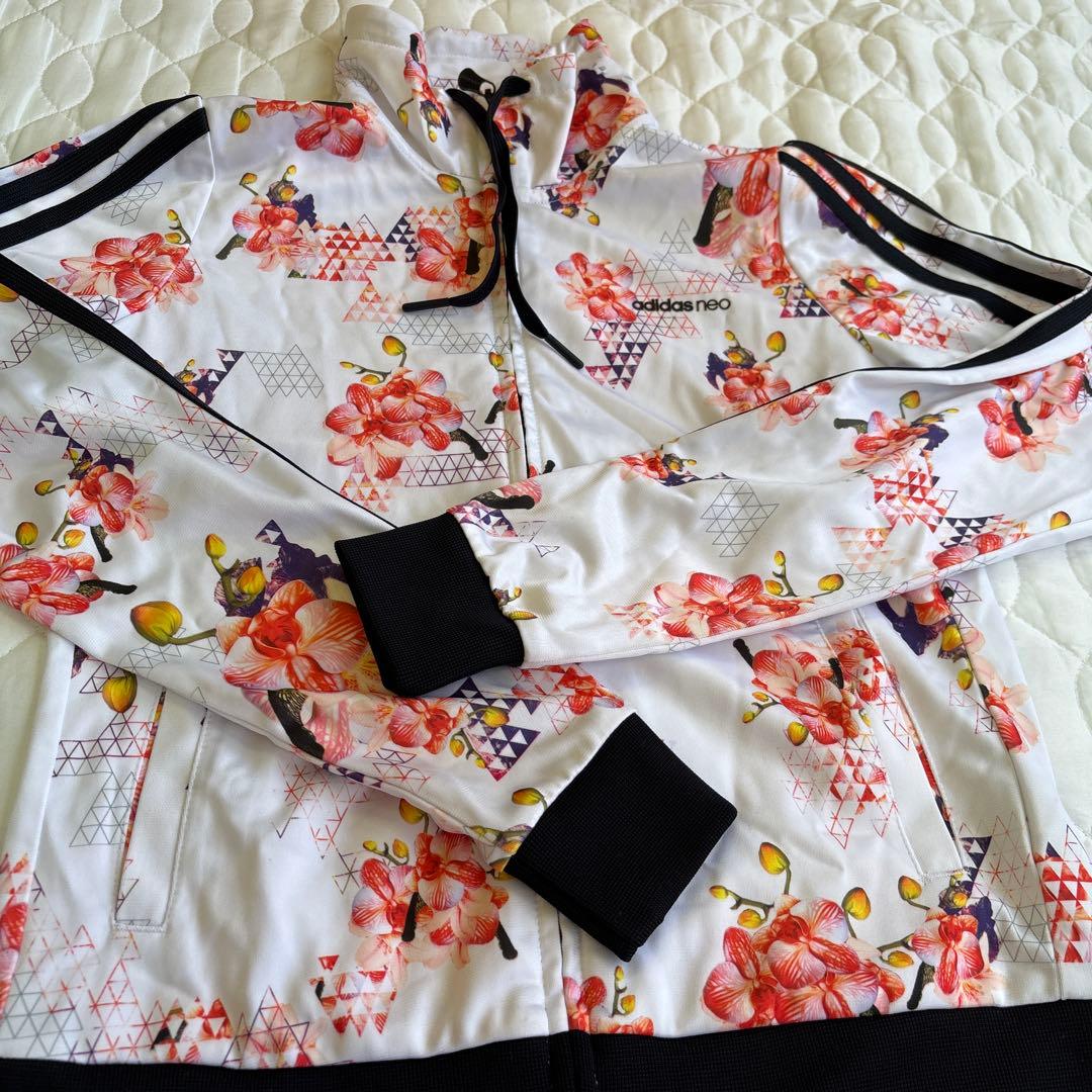 adidas neo 花柄ジャケット - メルカリ