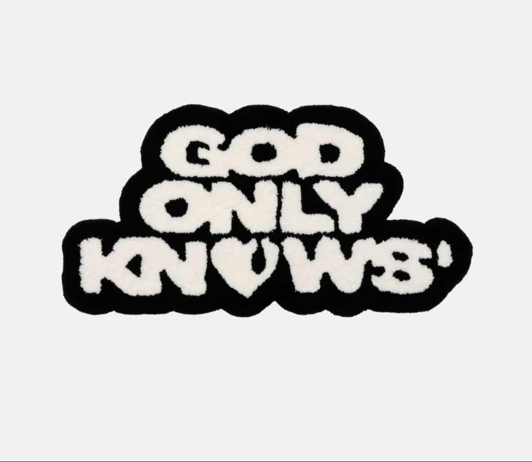 ラグマット 【GOD ONLY KNOWS】岩田剛典 マットロゴラグ ブラック 岩田