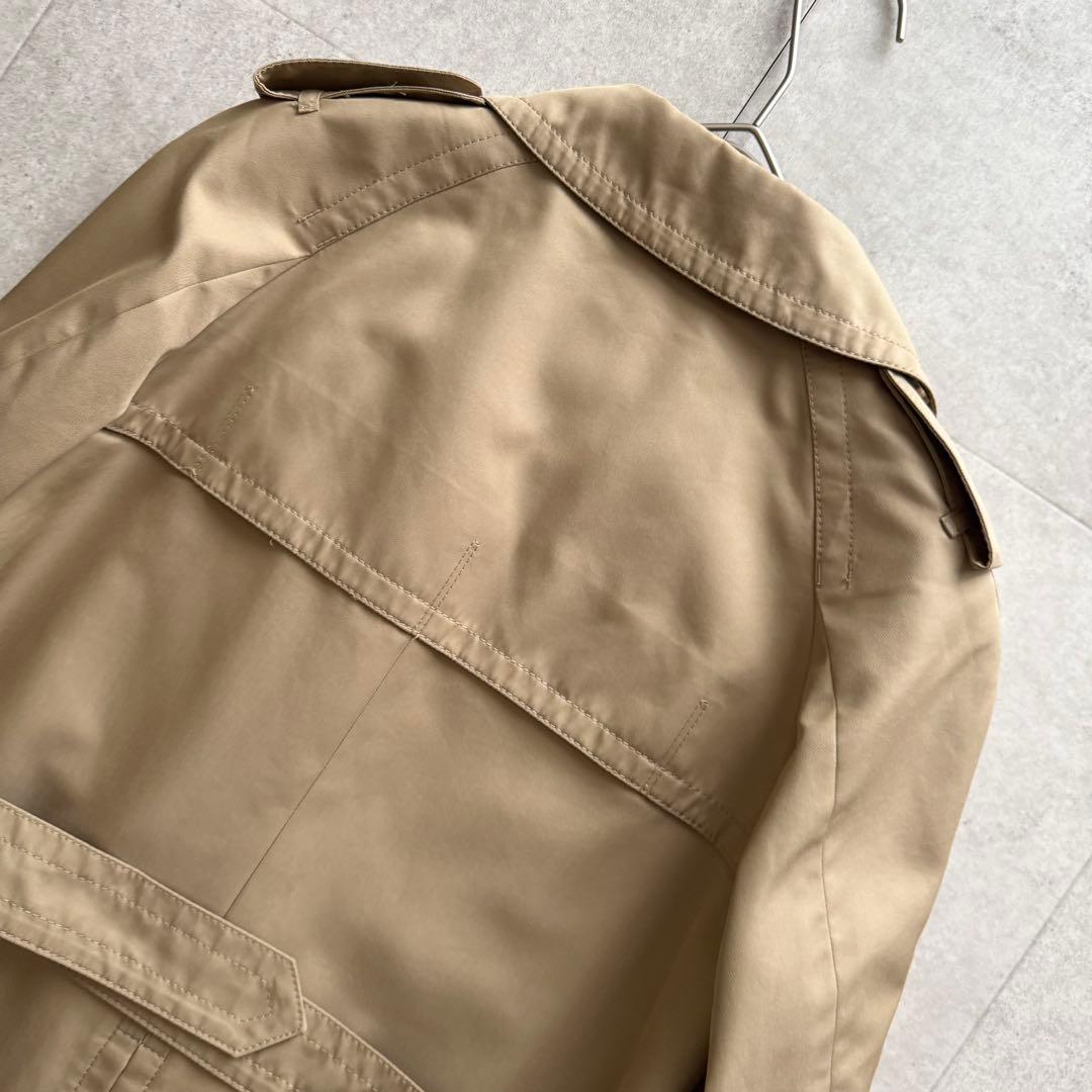 アクアスキュータム トレンチコート ロイヤルブルー ライナー ベージュ