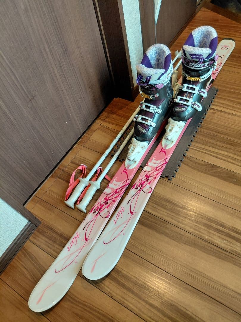 綺麗/ALL✿HART/学生・レディース用/スキーセット/メンテ・WAX済み
