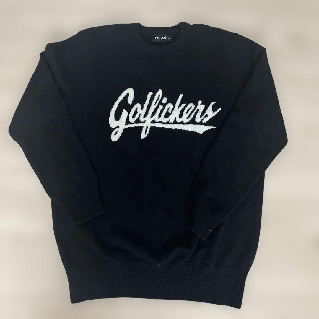 golfickers ニット ブラック Lサイズ ゴルフィッカーズ 黒 - メルカリ