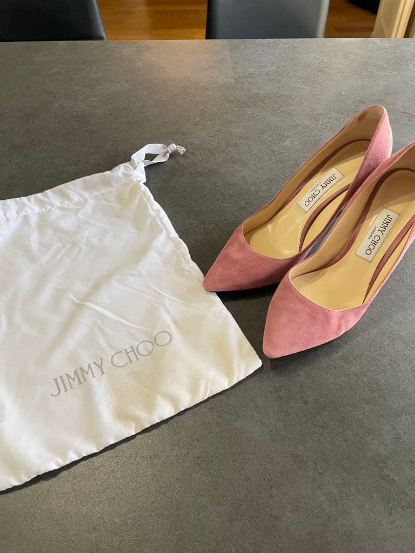 JIMMY CHOO ジミー チュウ ピンク スエード ハイヒール