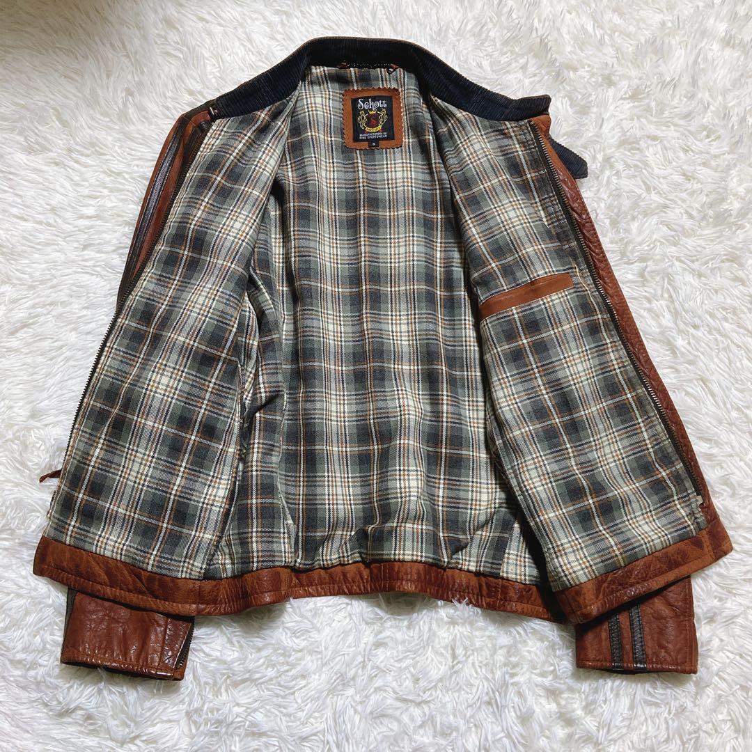 希少⭐️ ショット レザージャケット クラシックレーサー USDD加工