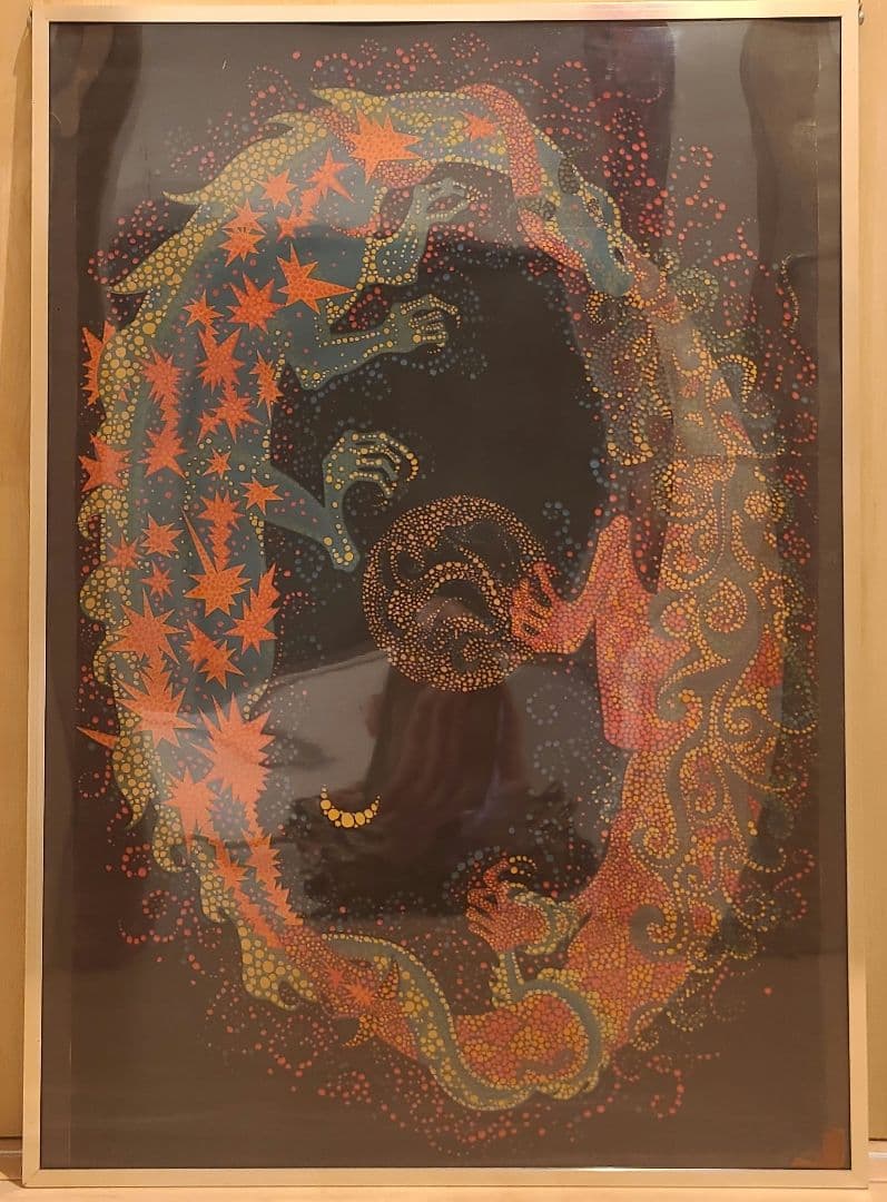 【フレーム付き☆】ルナドラゴンズ ブラックライト ポスター 1972年 初のポスター展開催!! 琉球藍研究所×Black Light Poster!!｜Mr.OLDMAN