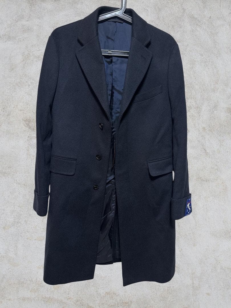 ユニバーサルランゲージ ピュアカシミヤビーバーシングルチェスター