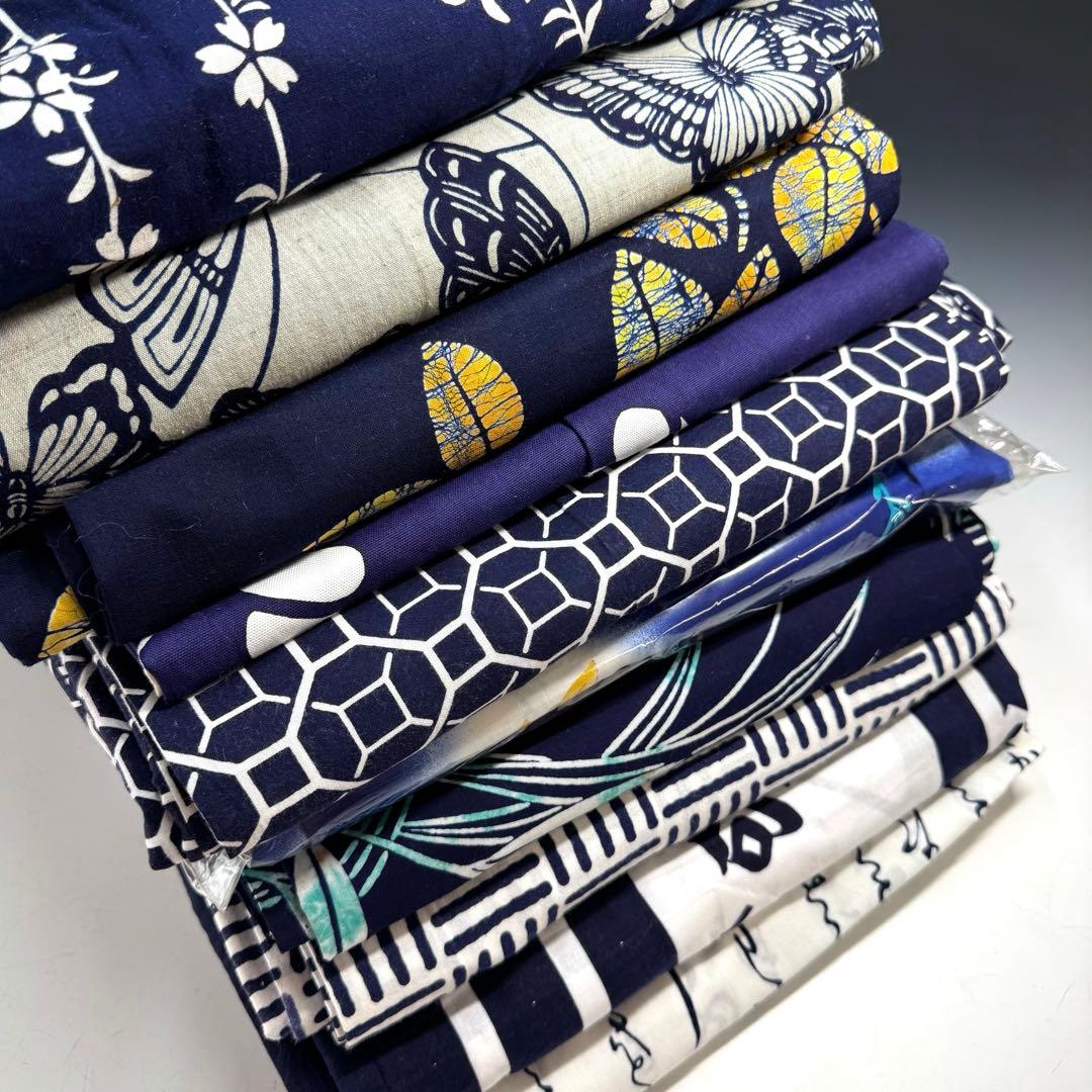 浴衣 まとめ売り 10枚 相撲浴衣 はっぴ リメイク ハンドメイド 大相撲 霧島 浴衣 反物 ハンドメイド エコバッグ｜Yahoo!フリマ（旧