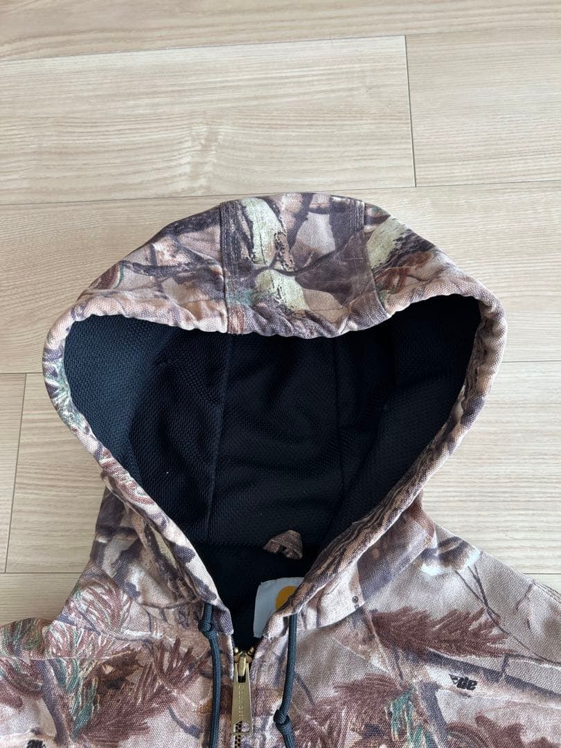 90s carhartt active jacket リアルツリー デトロイト - メルカリ