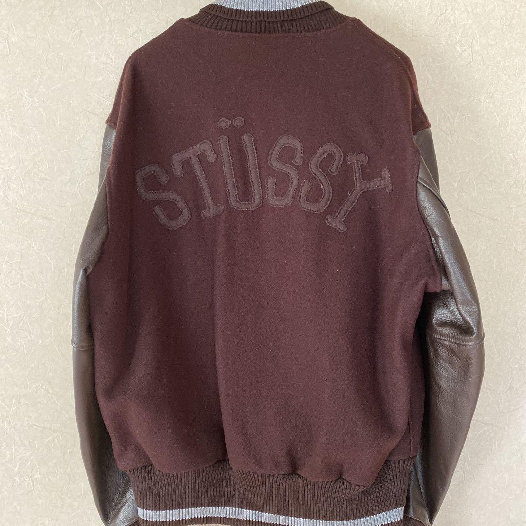 OLD STUSSY ステューシースタジャン L 25周年 美品ブラウン - メルカリ