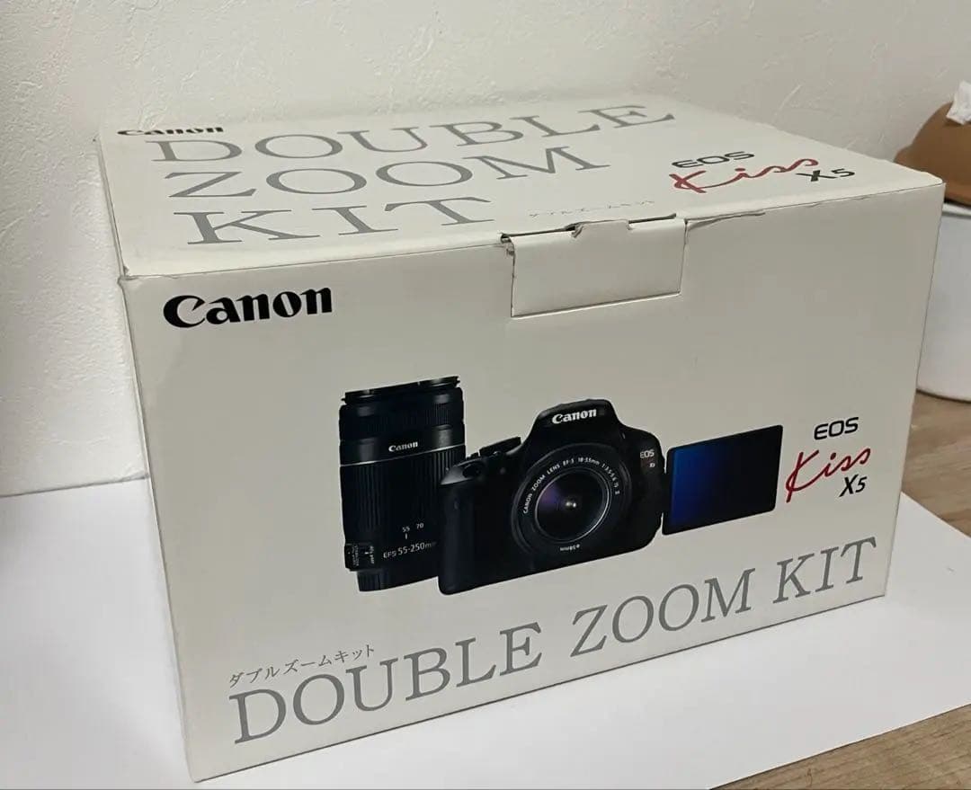 美品】Canon Kiss X5 デジタル一眼レフ スマホ転送 ダブルズーム
