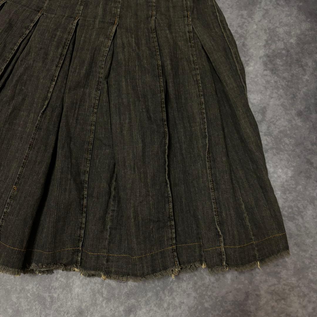 JUNYA WATANABE デニム 巻きスカート プリーツ カットオフ - メルカリ