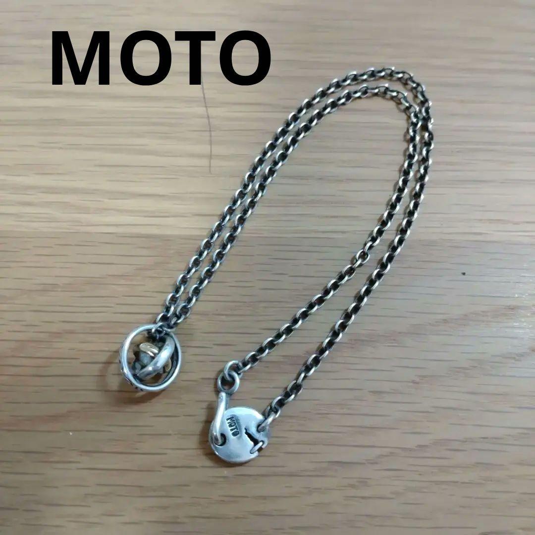 MOTO モト シルバーネックレス サークルオーブ - メルカリ