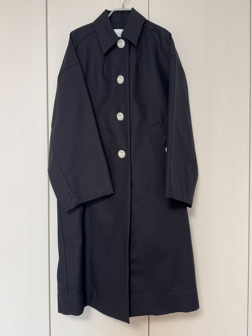 エンフォルド SOUTIEN-COLLAR COAT ネイビー - メルカリ