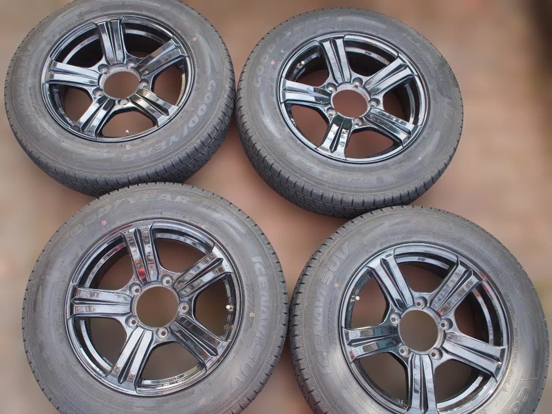 ジムニー JB23　Goodyear スタッドレスタイヤセット 6.50R16 スタッドレスセット <br> UNIONRIM HR 16×5.5J +20 139.7 5H <br>