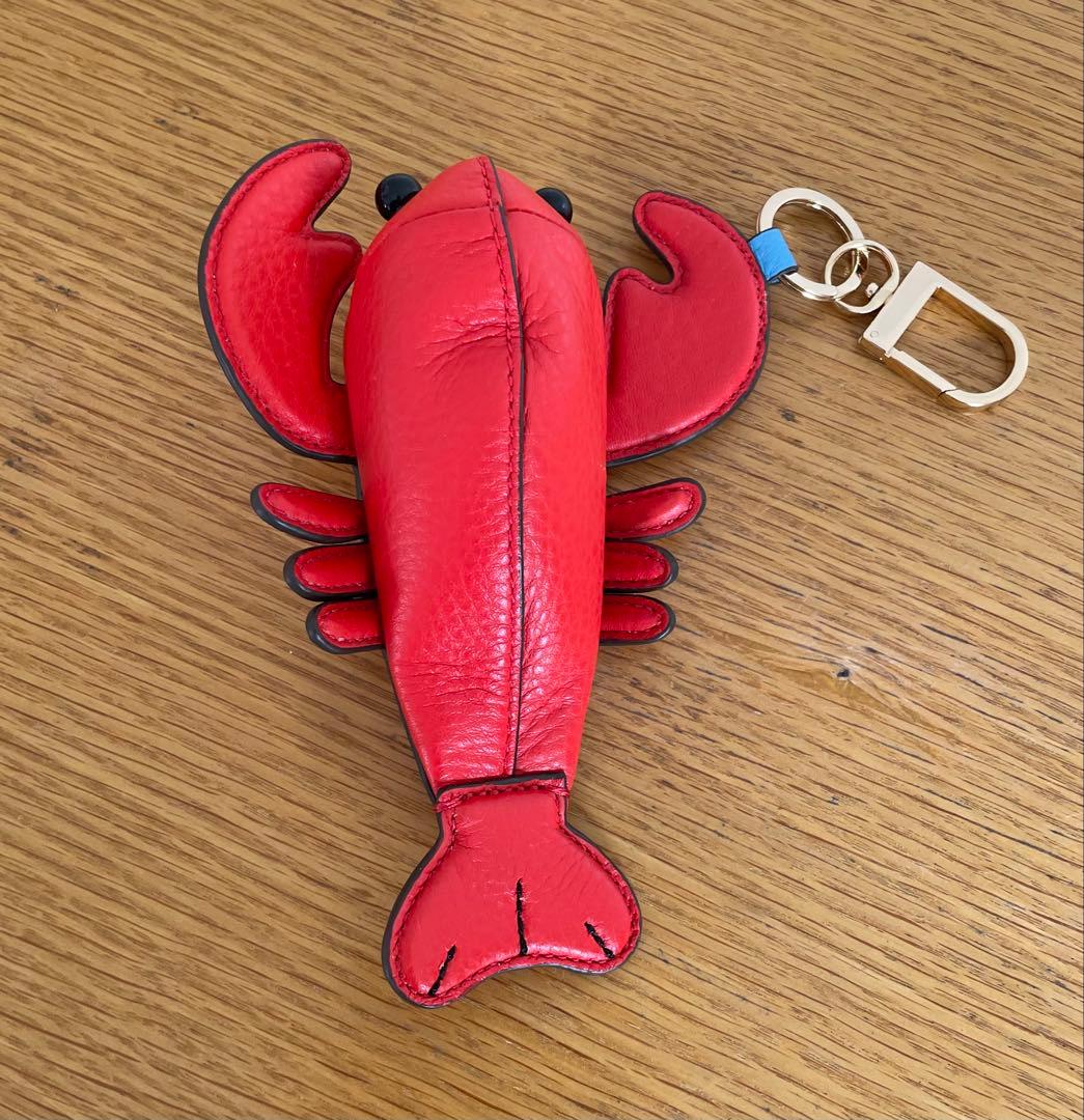 トリーバーチ ロブスター型レザーキーホルダー小銭入れ 1/2 HALF レザーキーホルダー キーケース 小銭入れ コインケース 1/2