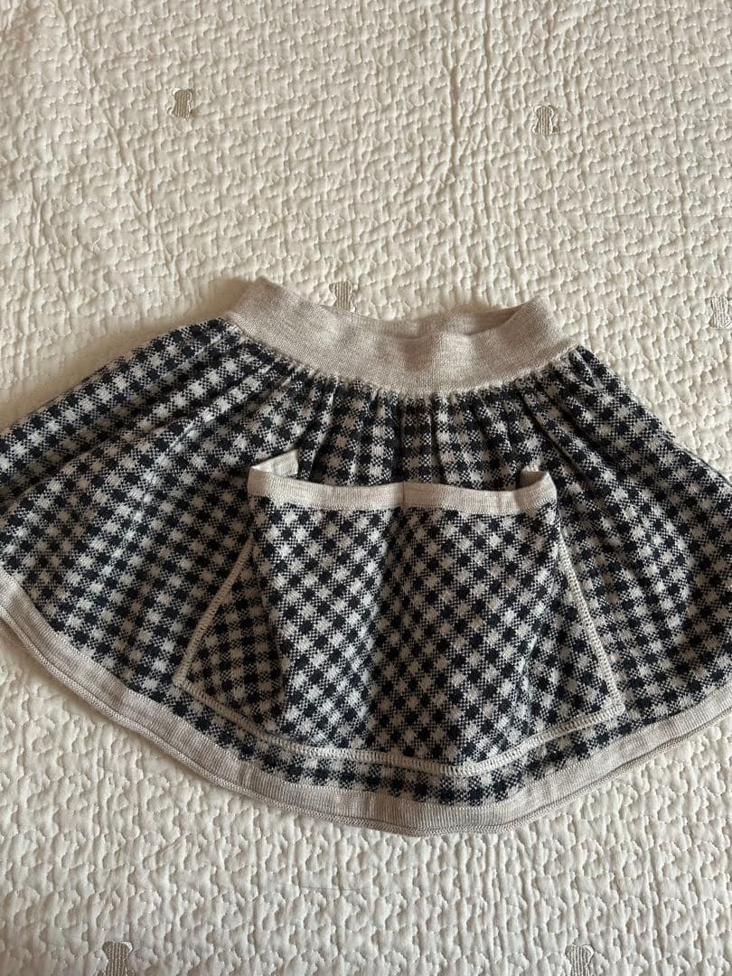 SOOR PLOOM ポケット付きフレアスカート 6y キルティング ポケット付きフレア スカート Prima Scherrer 全2色