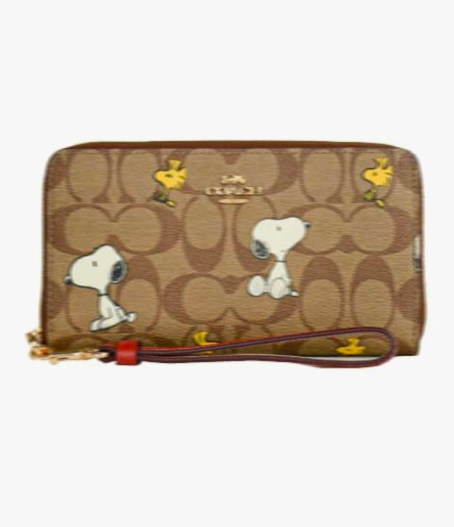 COACH スヌーピー柄 長財布 並行輸入品:アウトレット品 - メルカリ