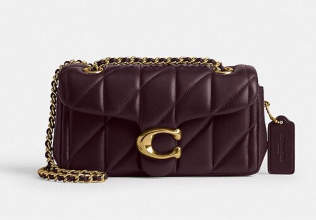 COACHタビー20 キルティング ショルダーバッグ cp149 ダークブラウン COACHタビー20 キルティング ショルダーバッグ cp149 ダークブラウン