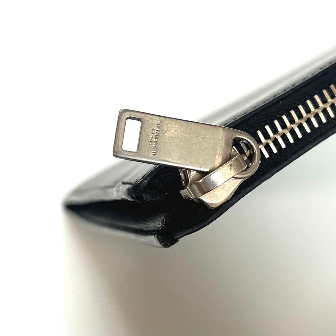 美品】 サンローランパリ スターパッチ レザー クラッチバッグ 397295