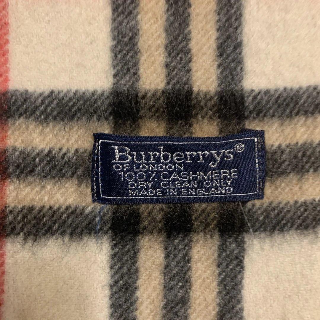 美品 Burberrys 100%カシミヤ マフラー チェック柄 - メルカリ