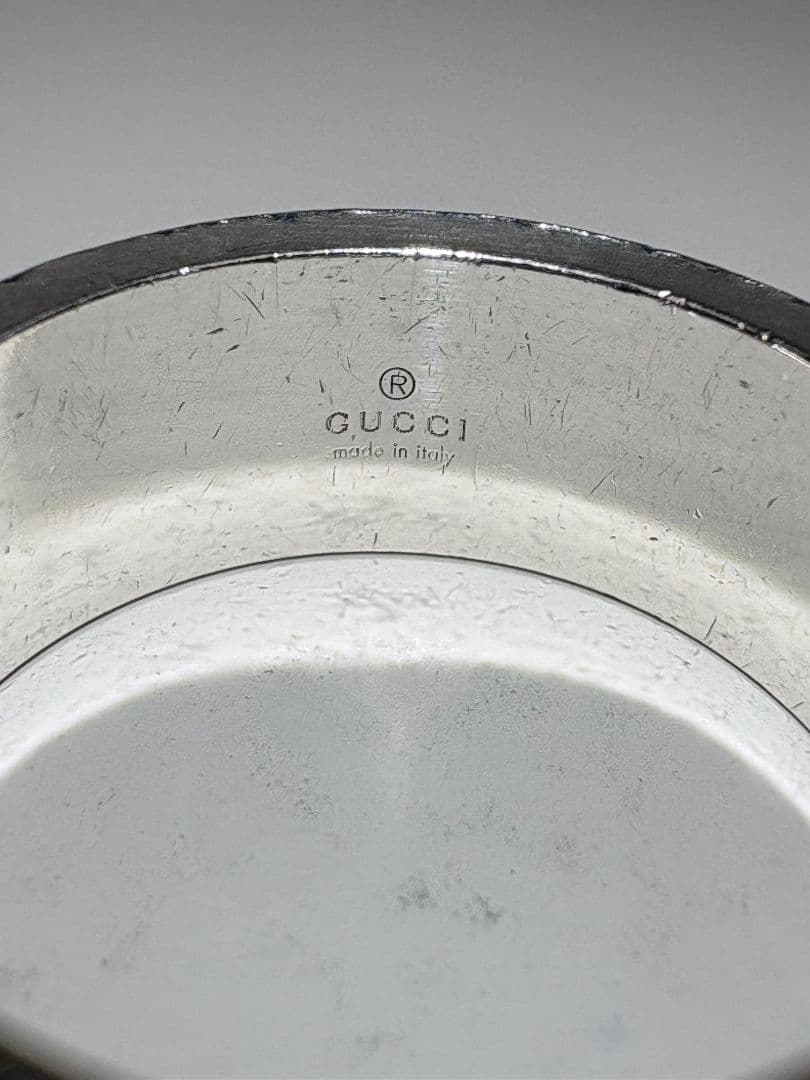 GUCCI ブランデッドG リング 刻印サイズ:20号【箱/ポーチ付】 - メルカリ