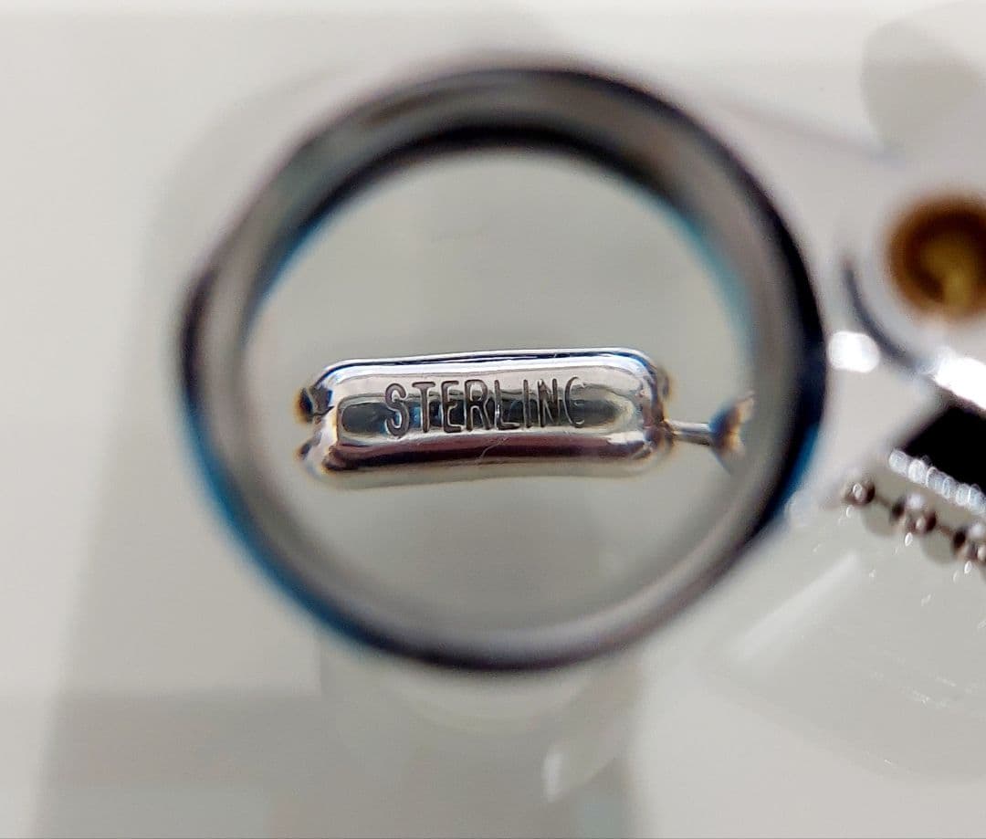 初期\"STERLING\"刻印 59.5cm クロムハーツ 純正ボールチェーン ①